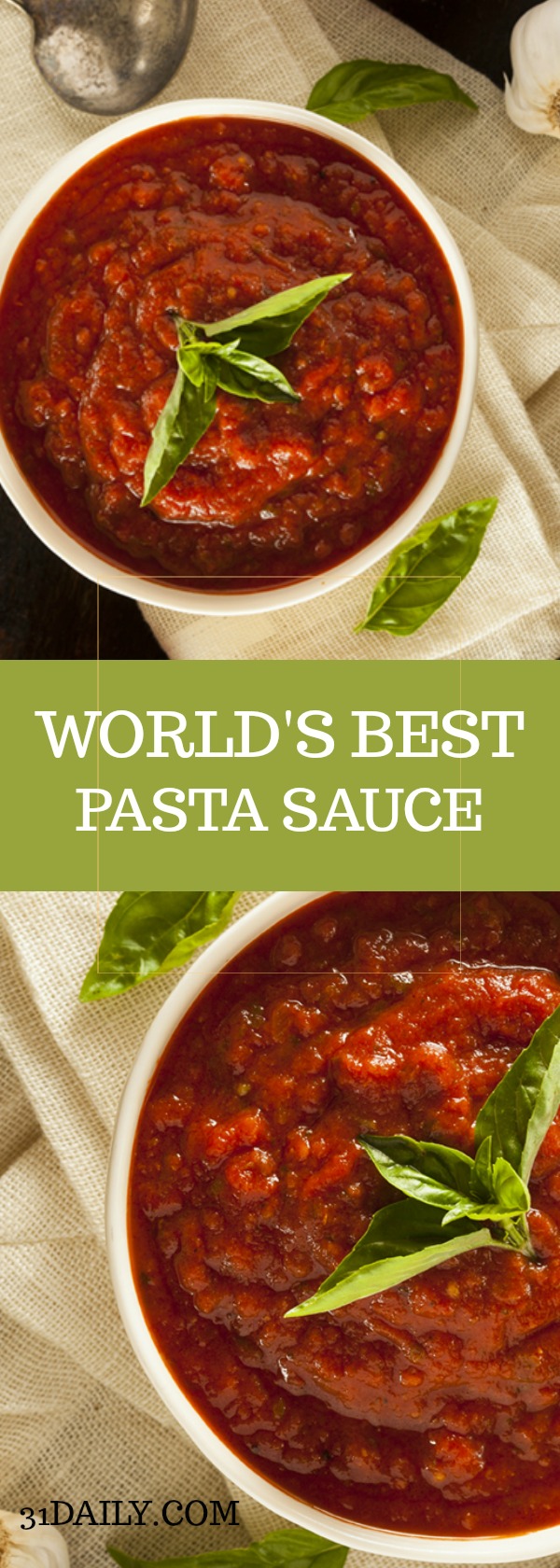 Il miglior sugo per pasta al mondo con 3 ingredienti | 31Daily.com