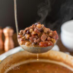 cucchiaio da minestra di fagioli