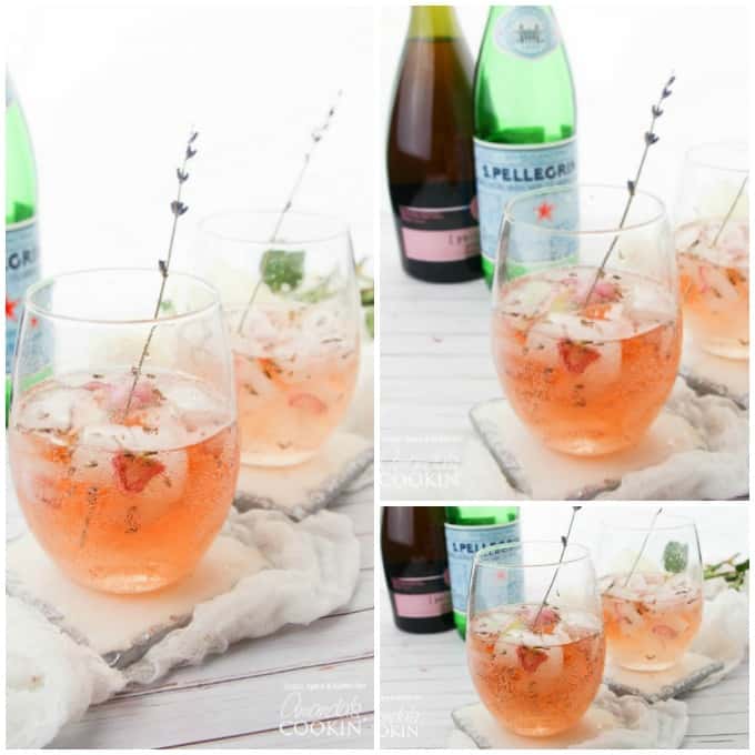 Collage de lavanda Rose Spritzers