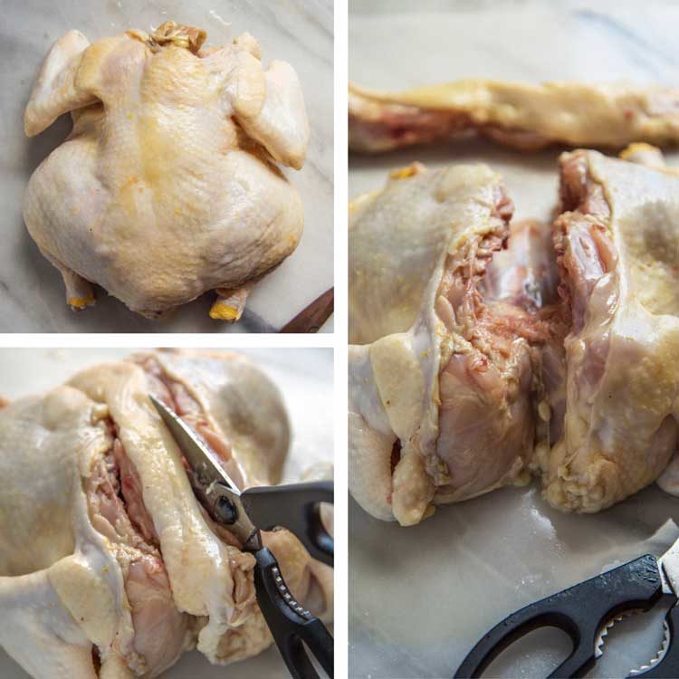 foto passo-passo di BBQ Spatchcock Chicken