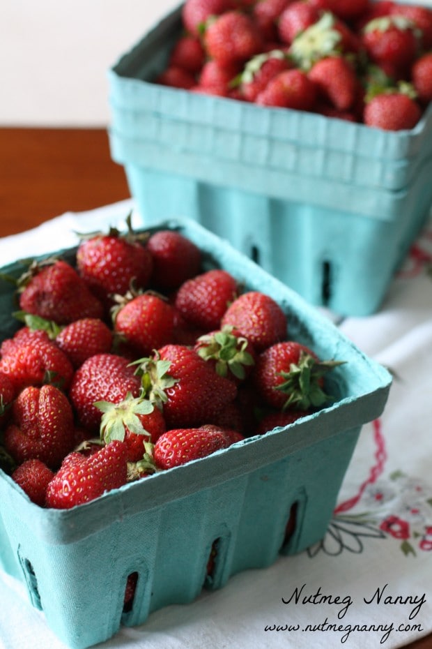 Marmellata di fragole e noci di noce moscata