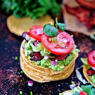Tostadas BLT Con Guacamole Picant
