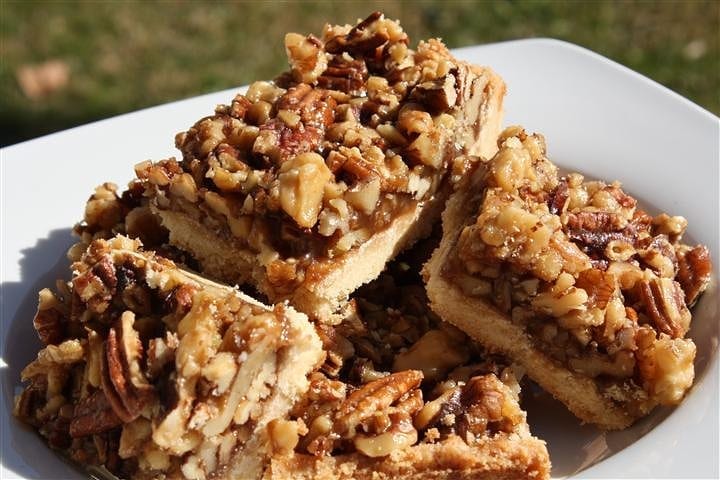 These double nut maple bars are PACKED full of sweet nutty flavor. If you
