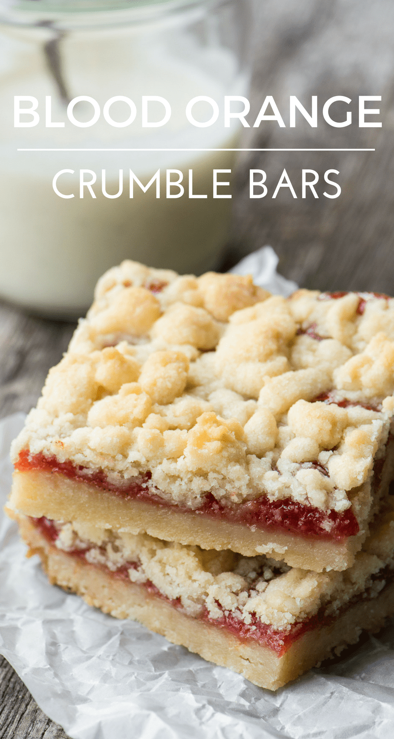 BARRAS CRUMBLE DE NARANJA DE SANGRE ~ apiladas