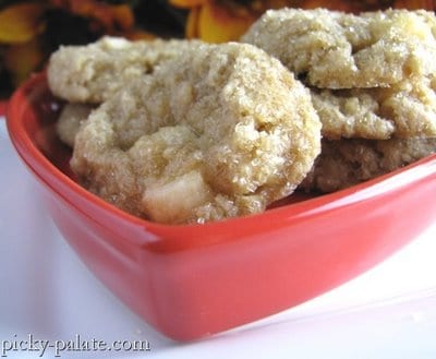 Biscotti al burro di arachidi e mela dippin