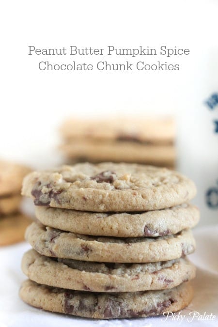 Mantequilla de man&iacute; Calabaza Especias Chocolate Chunk Cookies