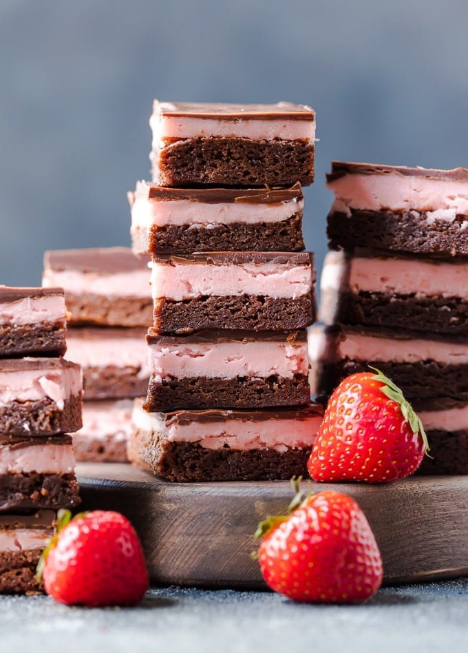 Receta de brownie de fresas cubiertas de chocolate