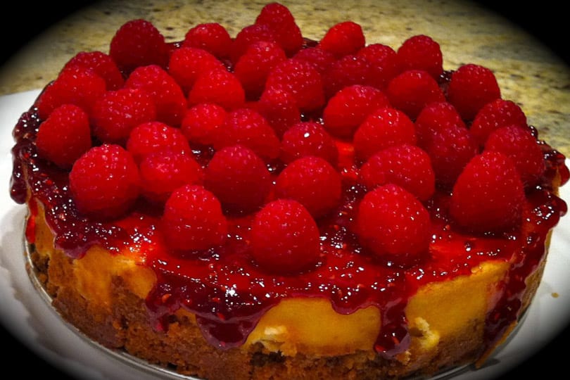 Tarta De Queso De Frambuesa Sin Gluten