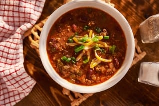 Chili de pavo cálido y caluroso de 30 minutos