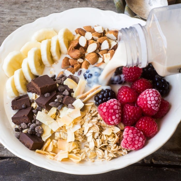 Un magn&iacute;fico plato de desayuno vegano