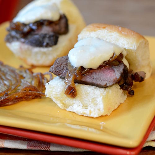 Filet Slider Con Queso Azul