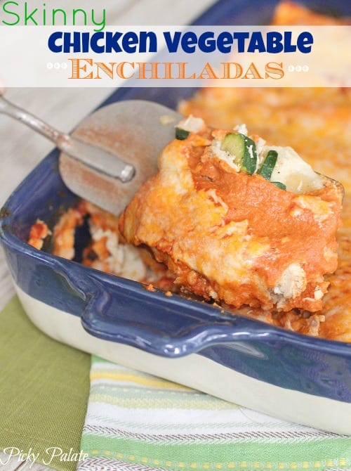 Enchiladas Vegetales Flacos De Pollo por www.picky-palate.com
