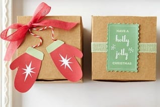 Etiquetas de regalo de Navidad fáciles para DIY