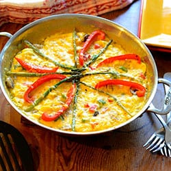 Frittata de espárragos - alimenta tu alma también