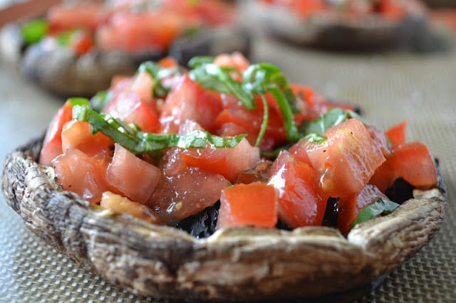 Hongos Portobello Caprese