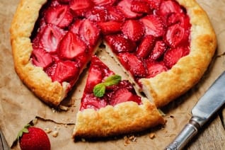 Galette De Fresas Rústico De Verano Fácil