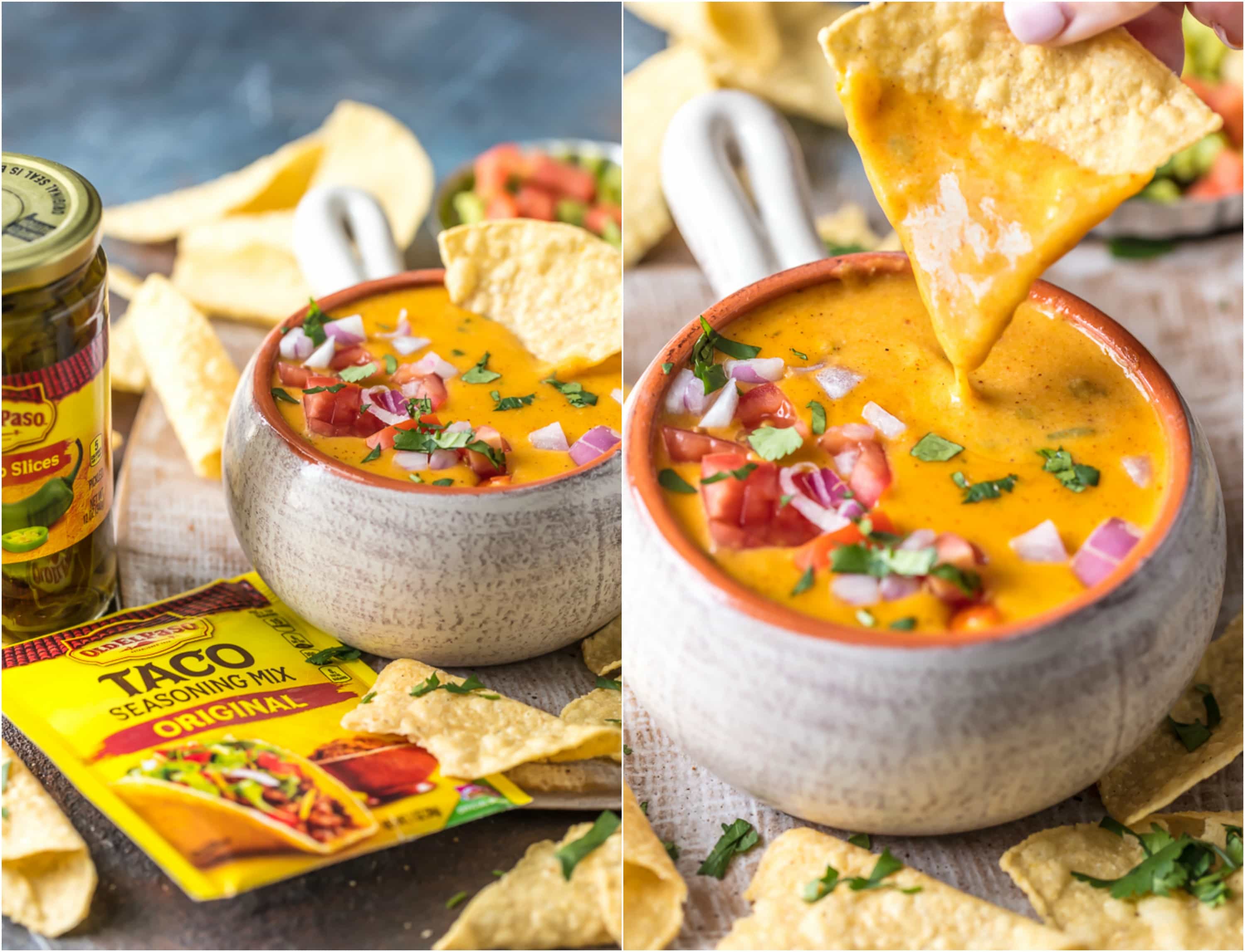 papas fritas bañadas en salsa de queso y queso