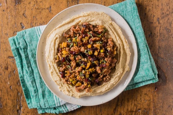 Hummus farcito del Ringraziamento coperto