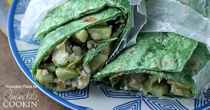 Envoltura de verduras mediterráneas