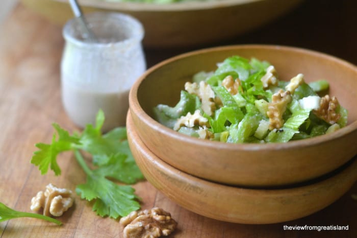 Ensalada de apio con vinagreta de nueces 8