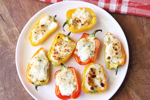 Mini Pimientos Rellenos de Queso de Cabra (Aperitivo)