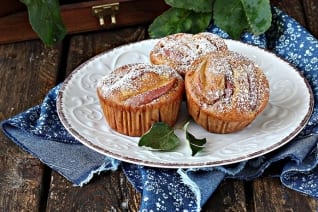 Muffins De Salvado De Manzana Y Canela