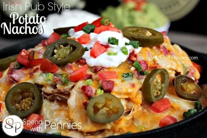 Nachos di patate stile pub irlandese