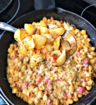Sartén de Tomate Cremoso Mac y Queso