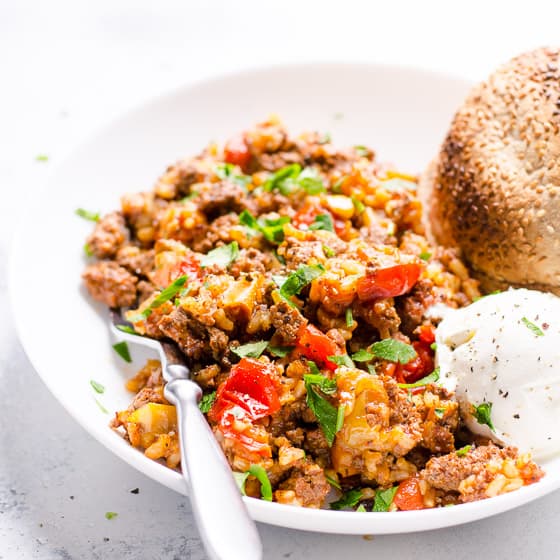 Cacerola De Pimiento Relleno Crock Pot - iFOODreal