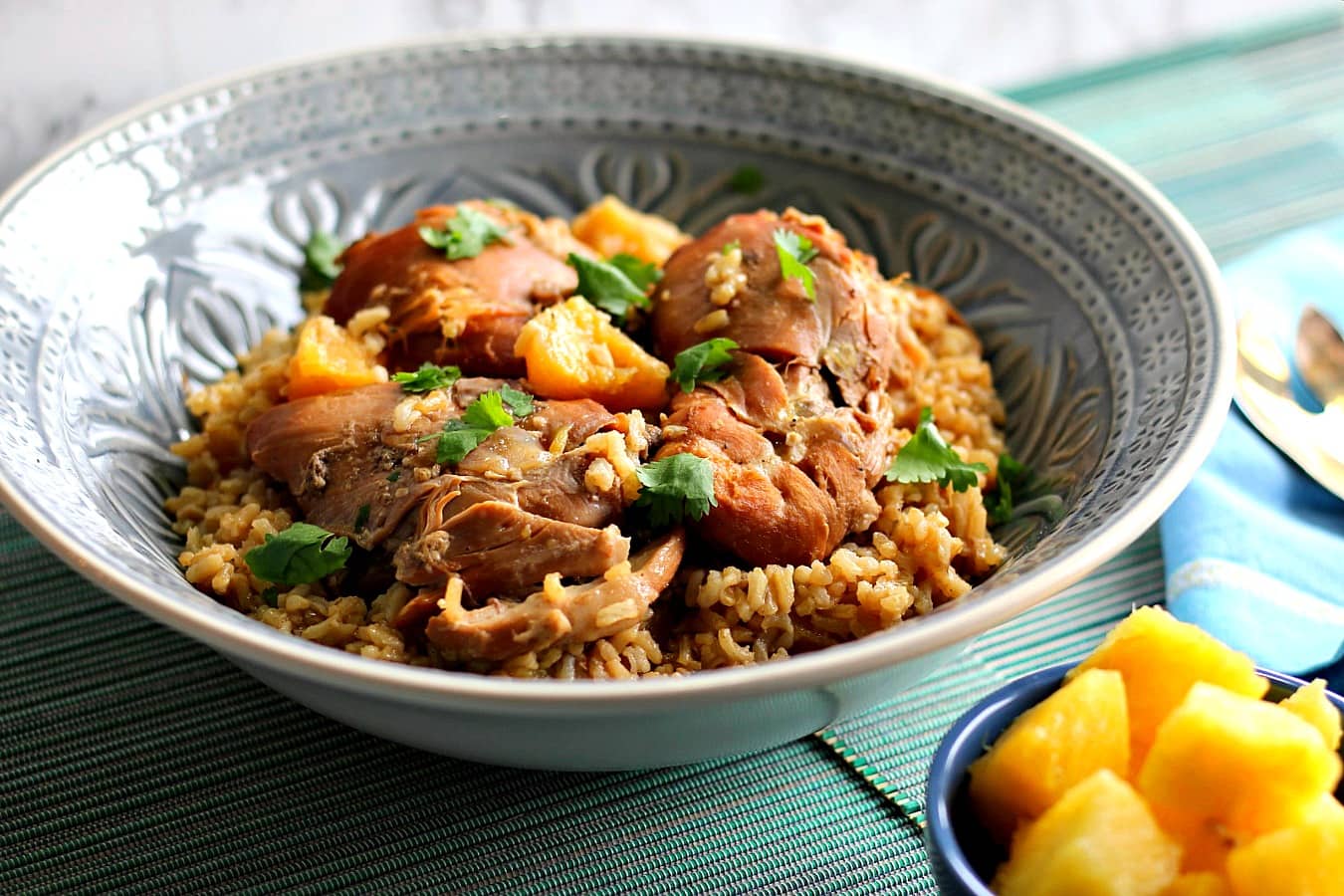 slow cooker Hawaiian Pineapple Chicken Thighs