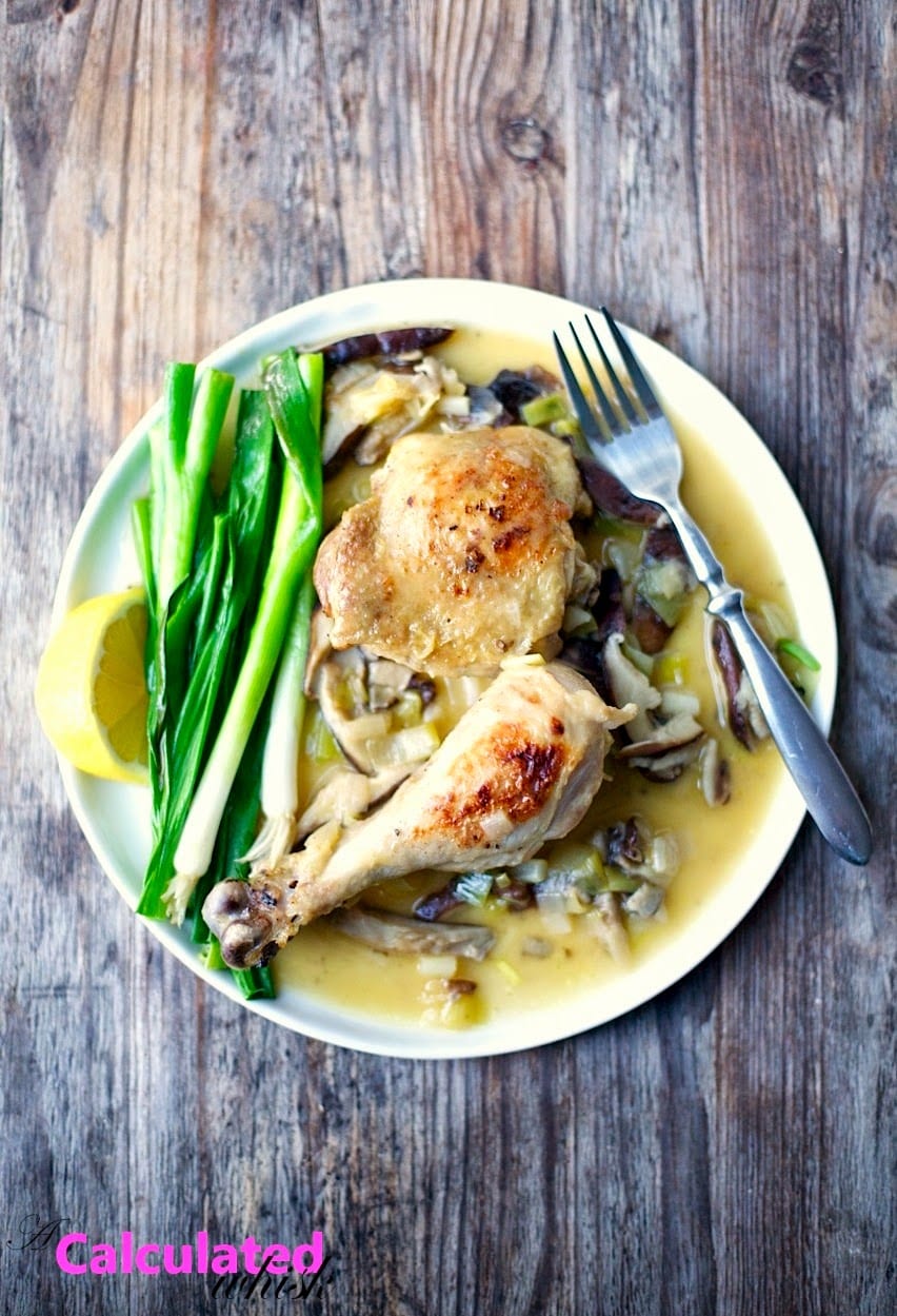 Pollo Estofado Con Puerros Y Scallions