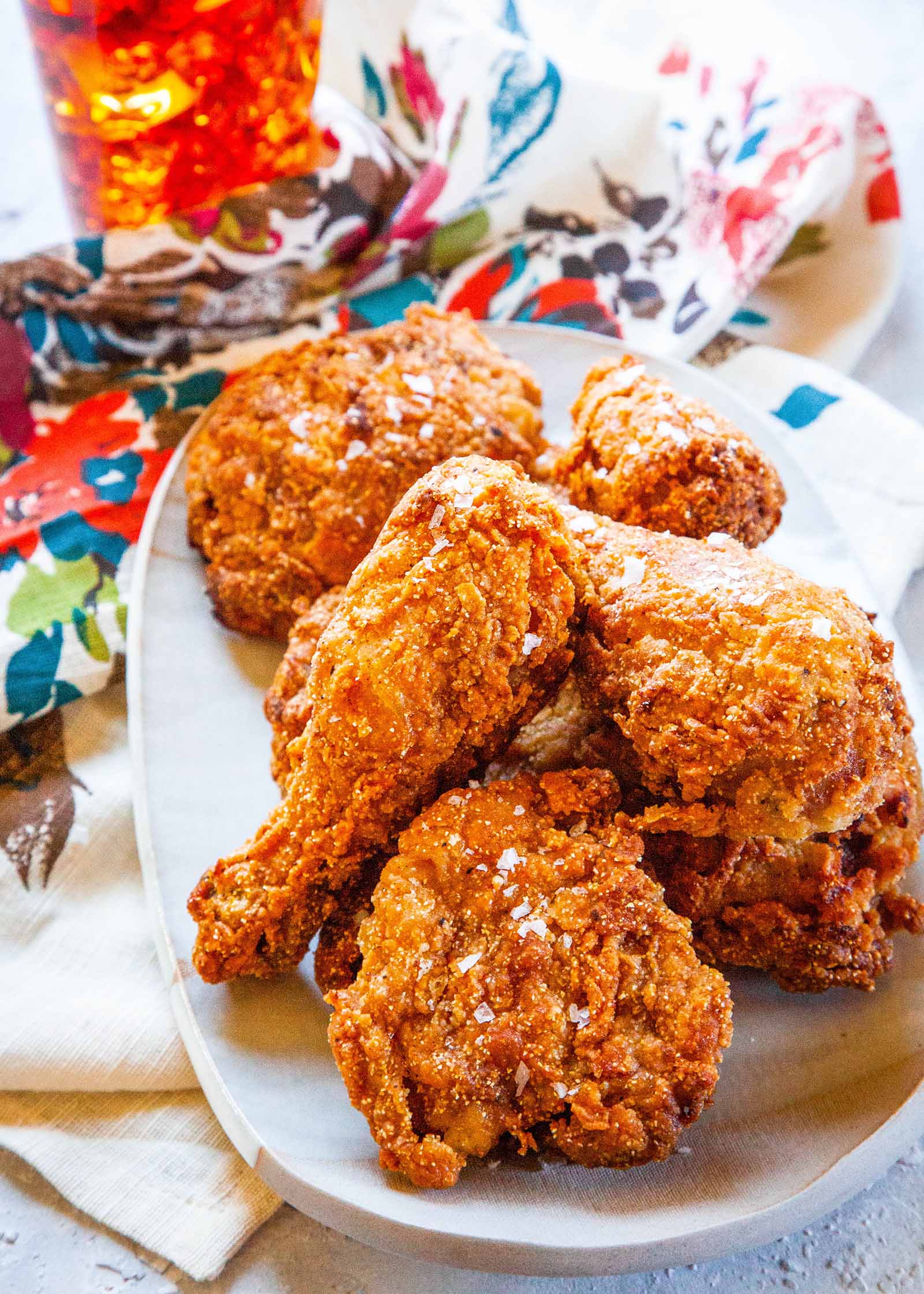 Pollo al tè dolce fritto