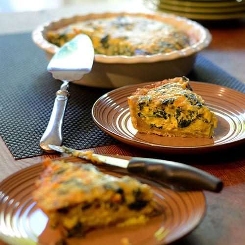 Quiche De Espinacas Con Queso Y Queso