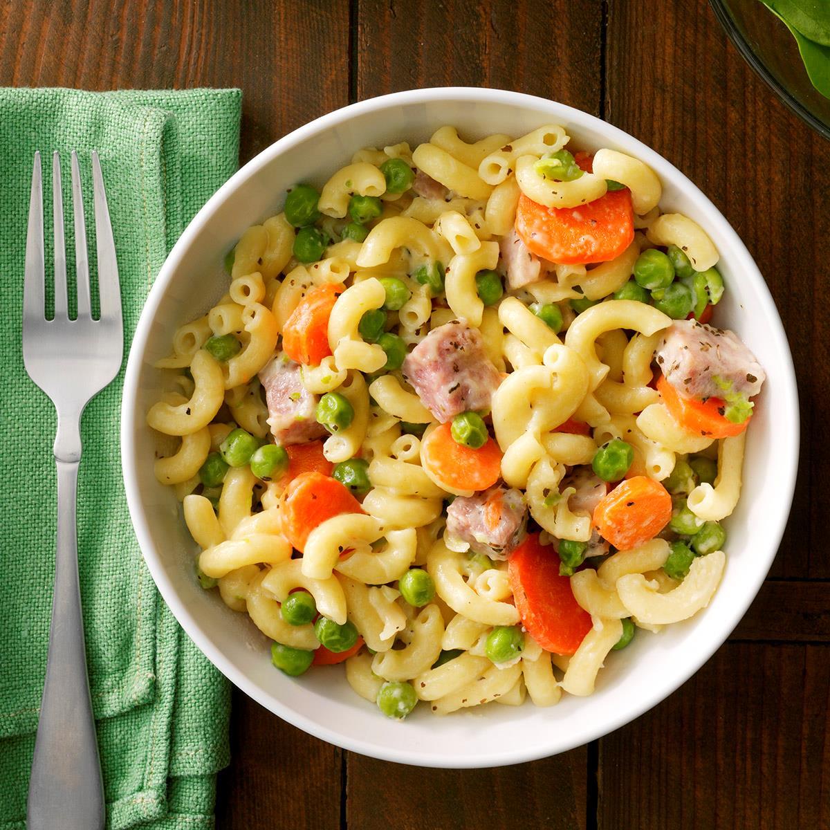 Receta de la cena de macarrones con queso