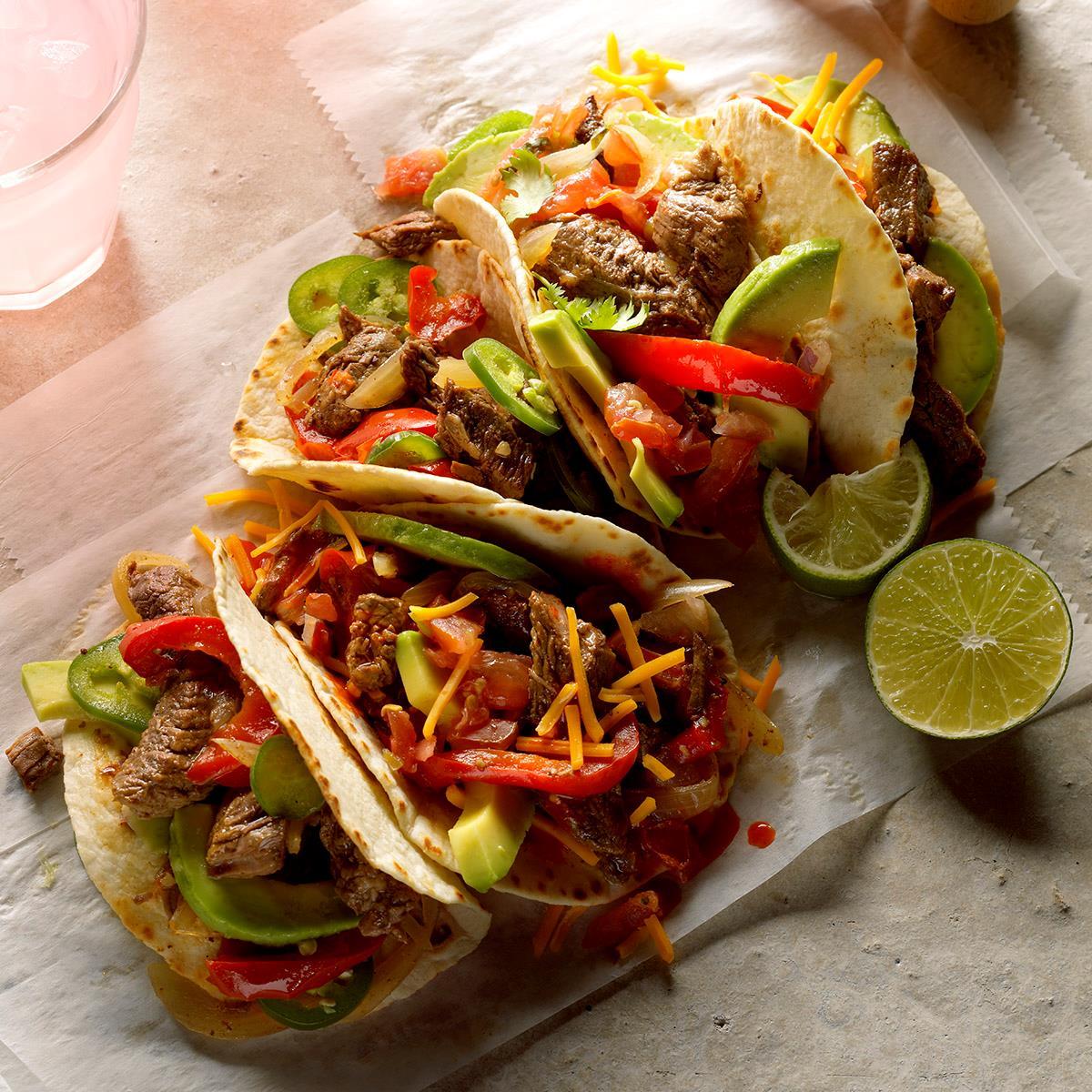 Receta Fajitas De Carne De Presión