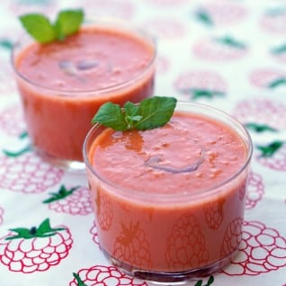 Receta de Gazpacho de menta con sandía: una receta de verano de 10 minutos