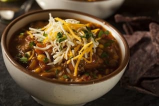Rápida y fácil, saludable receta de chile de 20 minutos