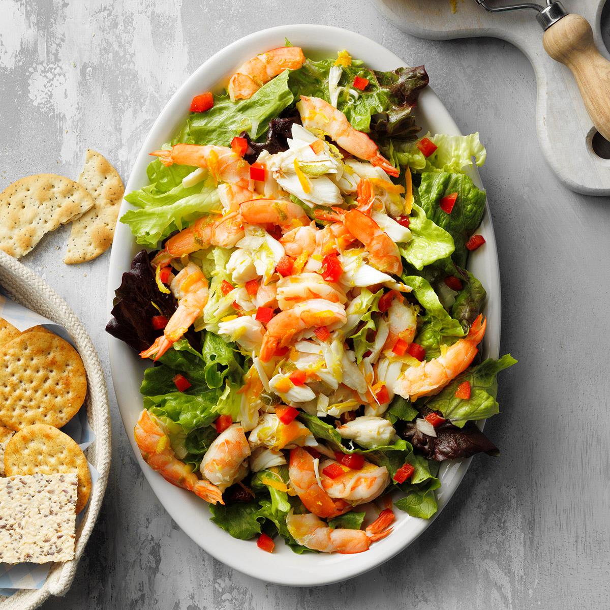Receta fácil de ensalada de mariscos
