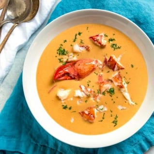 Receta de sopa cremosa de langosta