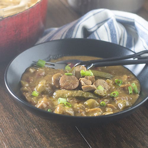 Salchicha de pollo GF Gumbo #gumbo #cajunfood #glutenfree