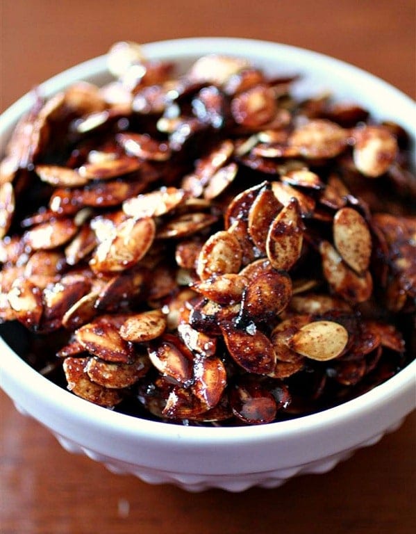 Semillas de calabaza asadas saladas dulces de Nutmeg Nanny