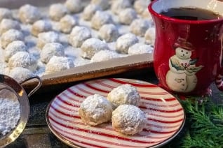 ¿Se trata de galletas de té rusas o de bolas de nieve navideñas?