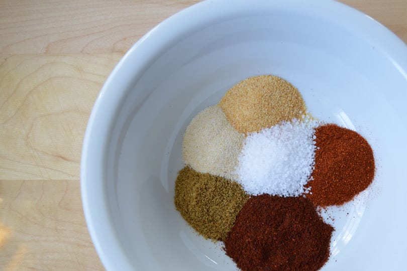 Condimento para tacos sin gluten y sin alergias