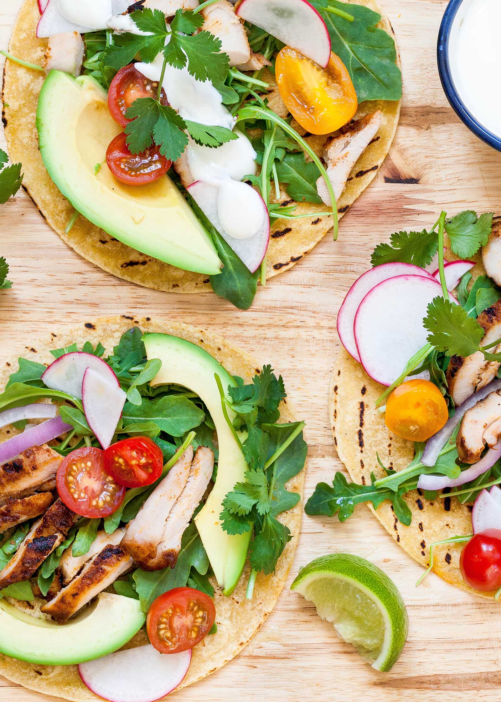 Tacos Di Pollo Alla Griglia Piccanti