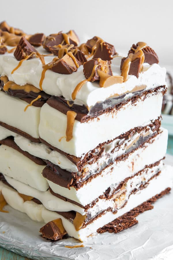 Pastel De Sandwich De Helado De Mantequilla De Man&iacute;