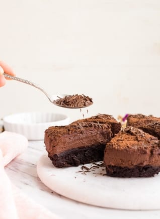 Pastel de mousse de chocolat