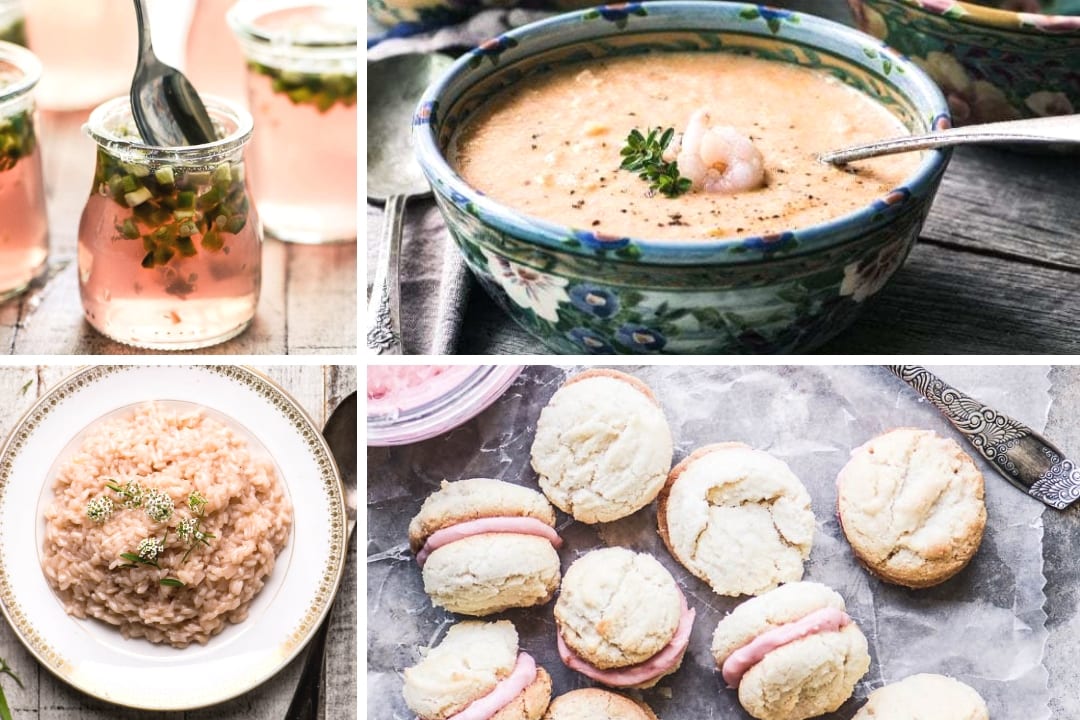 Blush men&uacute; de cena rosa para el d&iacute;a de San Valent&iacute;n