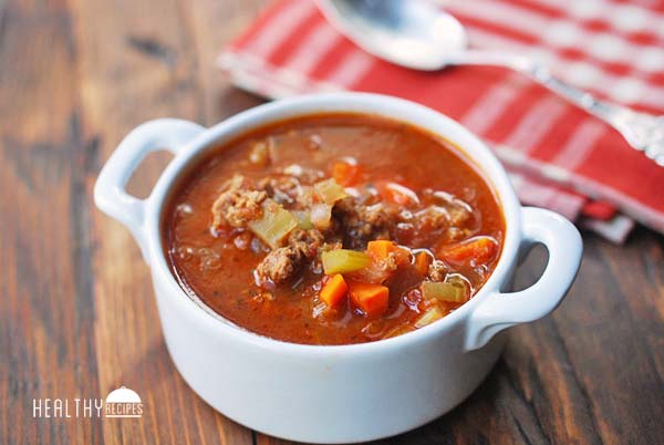 Sopa de carne vegetal