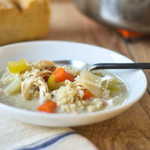 Sopa de arroz y pollo con verduras #chicken #soup #vegetables #glutenfree