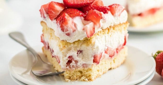 pastel de fresas